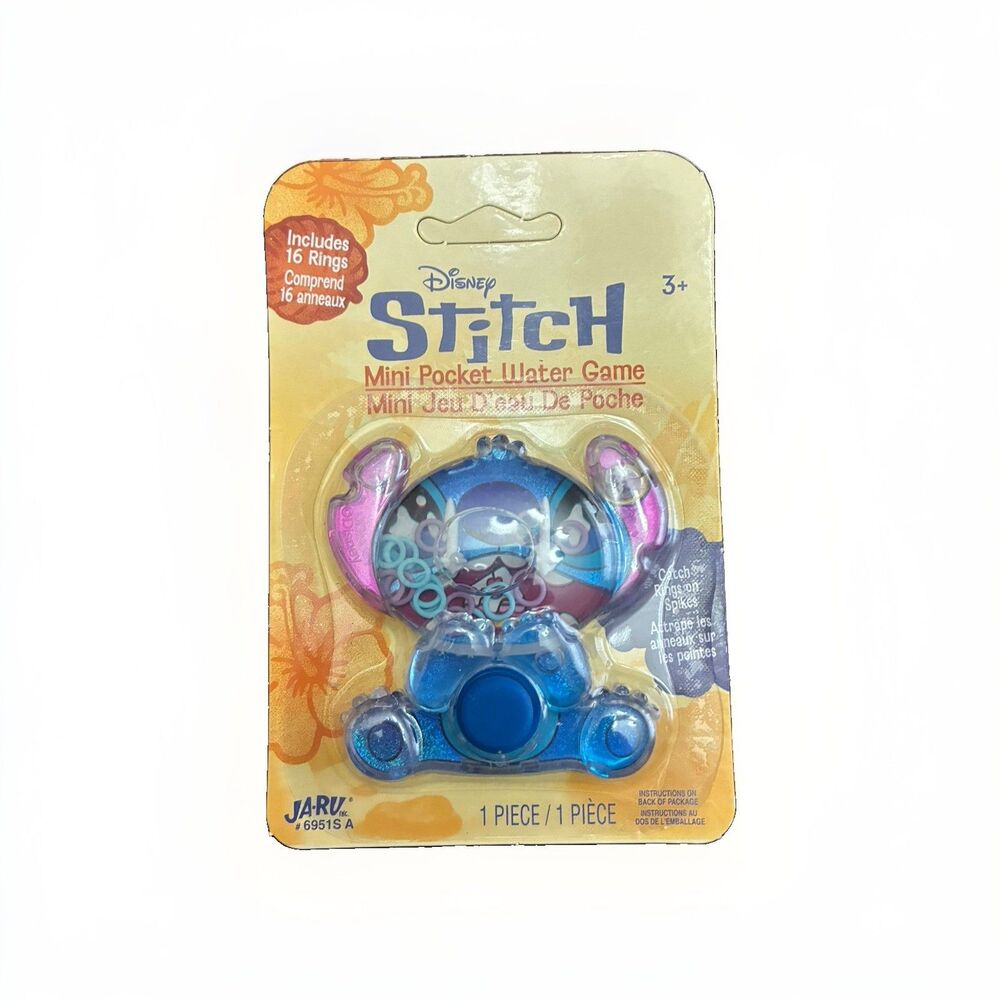 Disney Stitch Mini Pocket Water Game Kids Fun Toy Lilo and Stitch